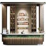 Design of a restaurant with a bar and wine. Alcohol, restaurant 22