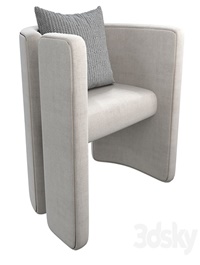 Armchair Con S34 white