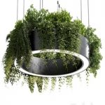 circle pot light – pendant plant light hanging 05