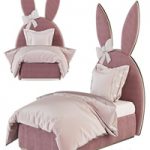 Author's bunny bed