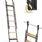 Animated sliding ladder MWE Industrieleiter