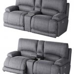 American Signature Furniture Mario 3-Piece Dual Power Reclining Sectional