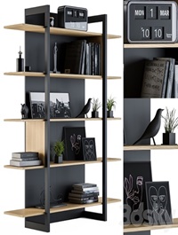 Wood and Black Rack 04