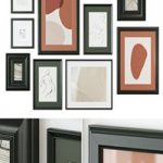 Abstract painting gallery wall