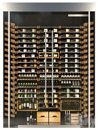 Huge wine rack. Wine