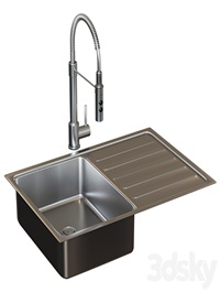VATTUDALEN VATTUDALEN Single mortise sink with wing, stainless steel69x47 cm