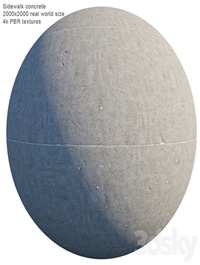 Sidewalk concrete (PBR seamless)