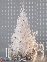 White christmas tree