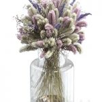 Bouquet of lagurus and lavender