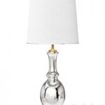 Lavelle 25 in. Mercury Silver/Brass Gold Glass Table Lamp (Set of 2)