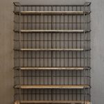 Circa 1900 Caged Baker's Rack Wide Single Shelving