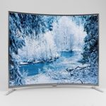 A huge TV with a curved screen 2500×1500