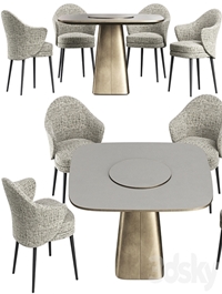 Dining table Wooddi Kahli and chair Lavsit Andy