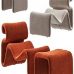 Artilleriet – Etcetera (Fabric Lounge Chair and Footstool)