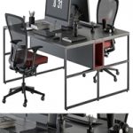 employee Set Red and Black – Office Furniture 245 employee Set Red and Black – Office Furniture 245