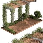 Pergola and Plant – Set 81