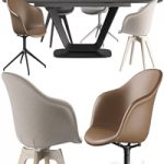 Boconcept – Alicante Table-Adelaide Chair set