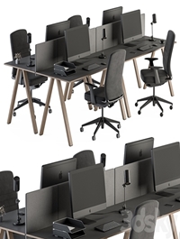 Employee Set - Office Furniture 346