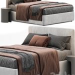 Upholstered Double Bed_bolzan Letti