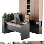 Office Furniture L Type wardrobe – Manager Set 32