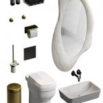Bathroom accessories set