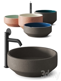 Agape Cenote Washbasins & Lemon Taps