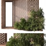 Outdoor Entrance Parametric Brick Wall – Architecture Element 54