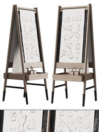 390 CB2 Wooden Kids Art Easel by Crate&kids 01