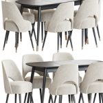 Collins Chair Clover Table Dining Set