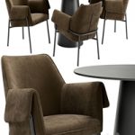 Bess dining chair and Alcor table