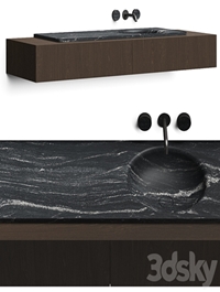 Boffi Floe Stone Encased Washbasin & Salvatori Spaghetti
