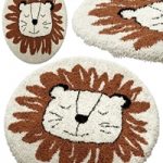 Children's round carpet with the image of a lion, Syma