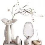 Decorative set with Lily Vase