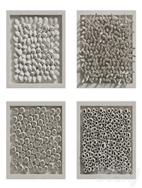 Coral Reef Wall Decoration in frames 2