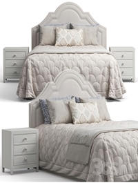 Queen Madison Crown Headboard Bed