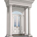 Column Porch MODERN ENTRANCE to the house Classic Front Porch Portico FRONT DOOR