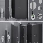 Sanitary partitions for public toilets FunderMax 1 (constructor)