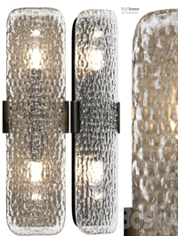 Crate & barrel - Belmont Double Bulb Glass Wall Sconce