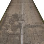 Old asphalt road – 35 meters