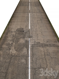 Old asphalt road - 35 meters