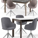 Igloo chair and Alpha table – Calligaris