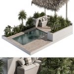 Backyard and Landscape Furniture with Pool 05