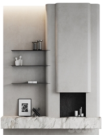 Fireplace area Monolithic