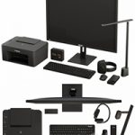Black Desktop Accessory Set 01
