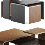 Gravelli Trio Wooden Coffee Tables