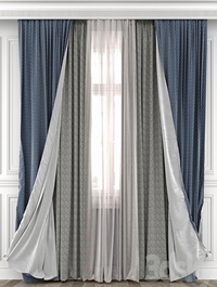 Curtains with window 493C