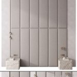 Bedroom headboard Warm Gray