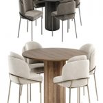 Angelo chairs with Palais Royal dining table