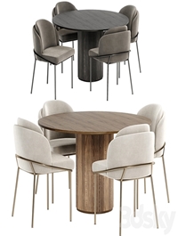 Angelo chairs with Palais Royal dining table