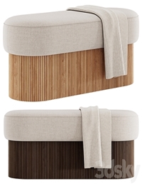 Bench and pouf Nala By Westwing Collection